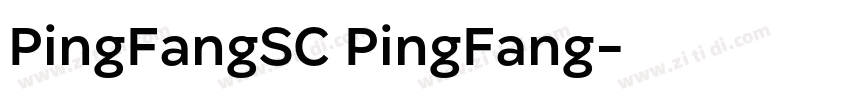 PingFangSC PingFang字体转换